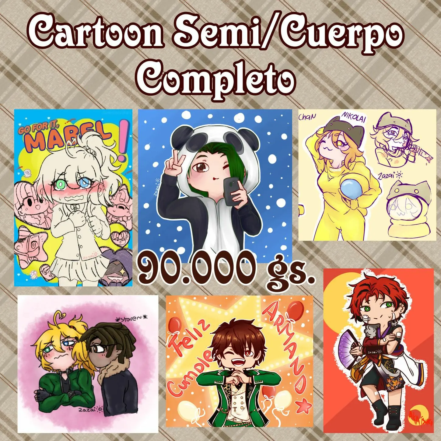 Cartoon Semi/Cuerpo Completo